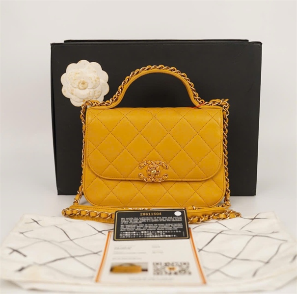 Túi Chanel coco vàng (28611504) sz20 +