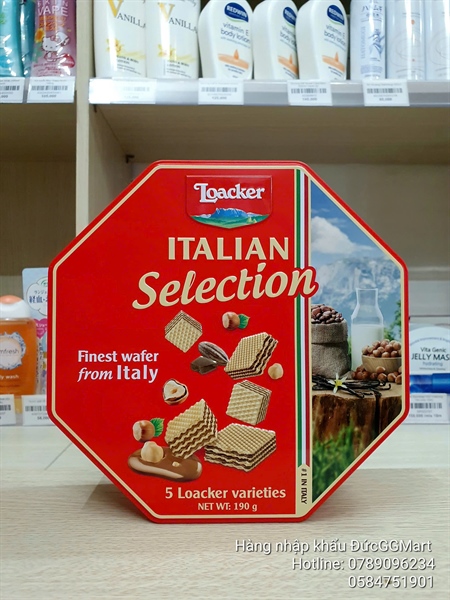 Bánh xốp Loacker Italia selection 190gr (12)
