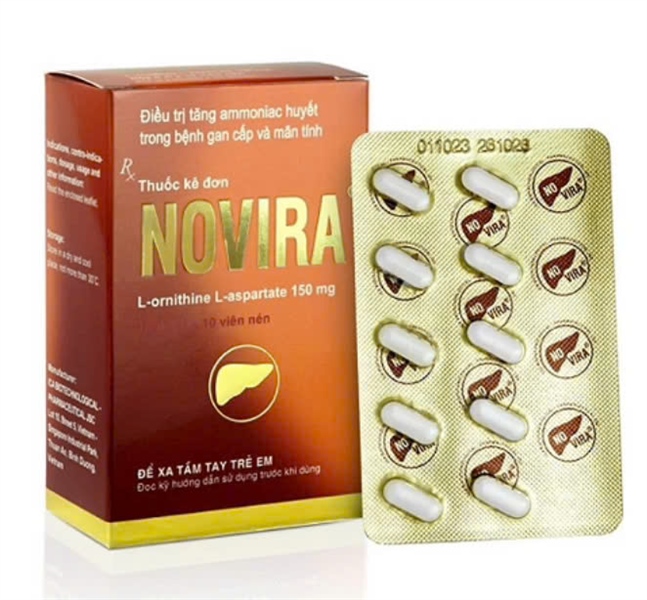 Novira l ornithin l aspartat 150mg ica (h/50v)