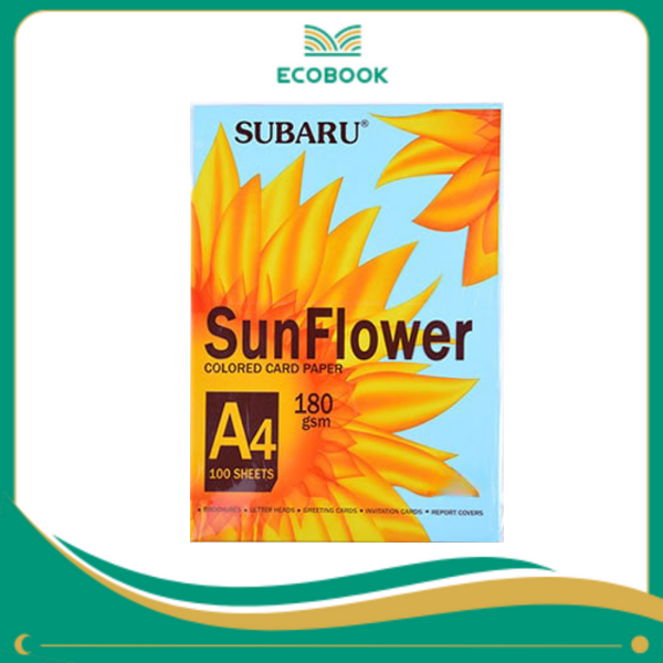 Bìa thái SunFlower A4 _ 180 màu dương