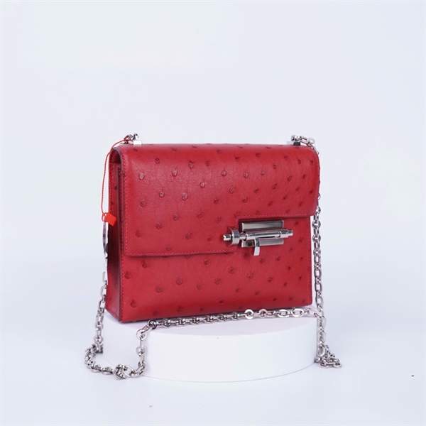 Túi Hermes Verrou đỏ sz17 KG+