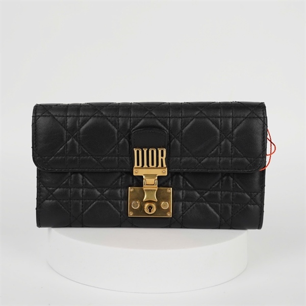 Ví Dior màu đen sz18 KG+