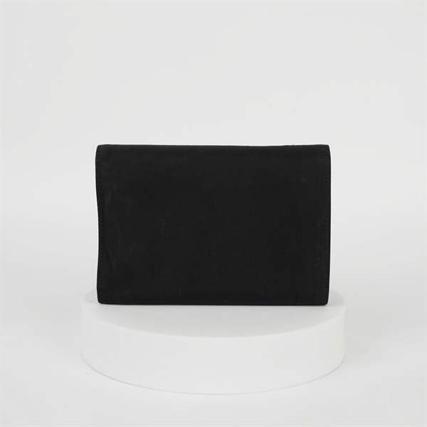 Ví Prada màu đen sz15 KG+