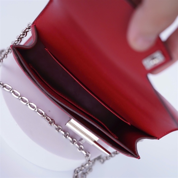 Túi Hermes Verrou đỏ sz17 KG+