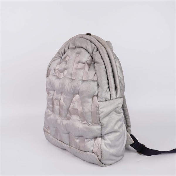 Balo Chanel màu xám bạc (25034603) (YY) KG+