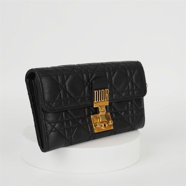 Ví Dior màu đen sz18 KG+