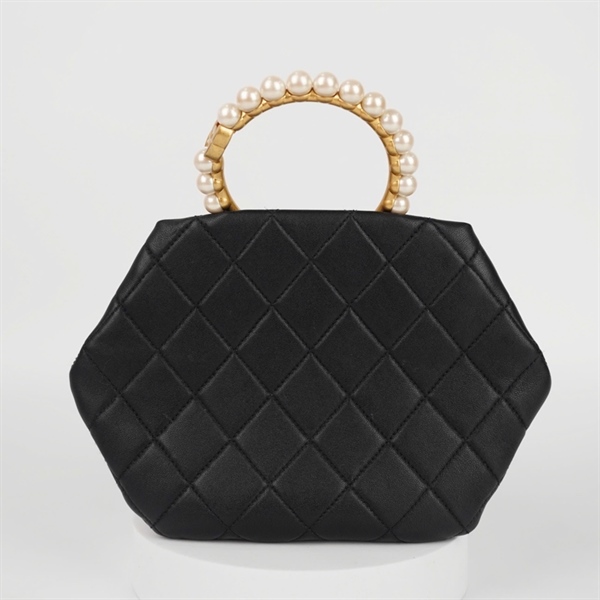 Túi Chanel đen quai ngọc trai (GGL19ATE) sz15 (HC) +