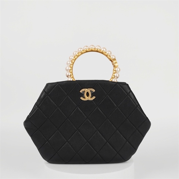 Túi Chanel đen quai ngọc trai (GGL19ATE) sz15 (HC) +