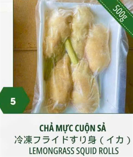 CHẢ MỰC CUỐN SẢ