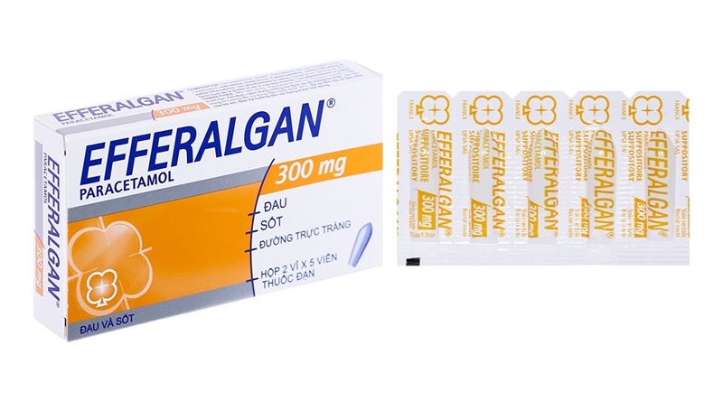 Efferalgan 300mg viên đạn hộp 10 viên