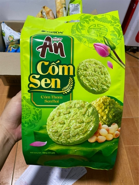 Bánh Gạo Nướng An Cốm Sen Orion 168G