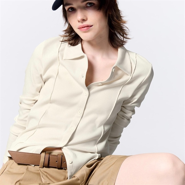 Áo tay dài có cổ gu japan nữ mùa hè