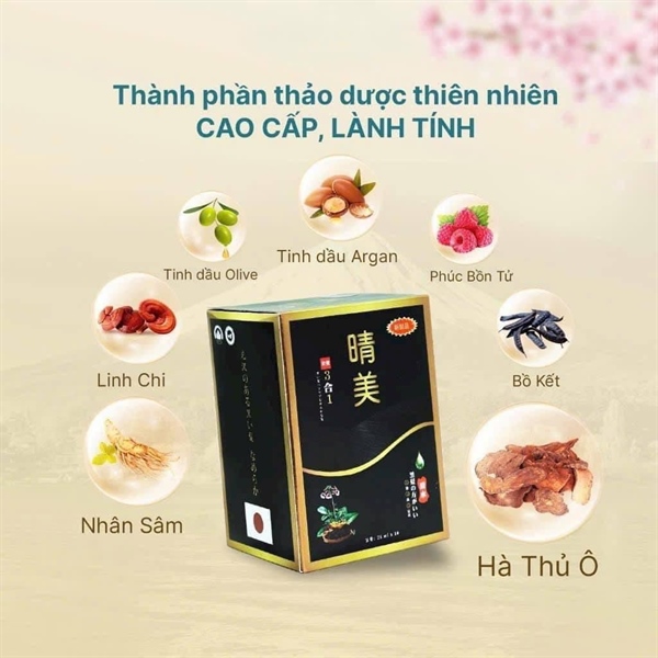 Dầu Gội Phủ Bạc Komi dạng gói - Màu Đen (Hộp 10 gói)