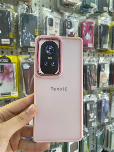 Ốp nhám viền màu Oppo Reno 10