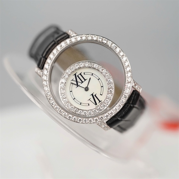 Đồng hồ Chopard mặt tròn đính đá (4178) (HC) KG +