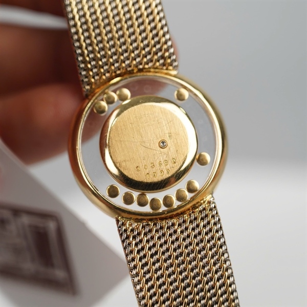 Đồng hồ Chopard mặt tròn đính đá dây vàng (203692) (HC) +