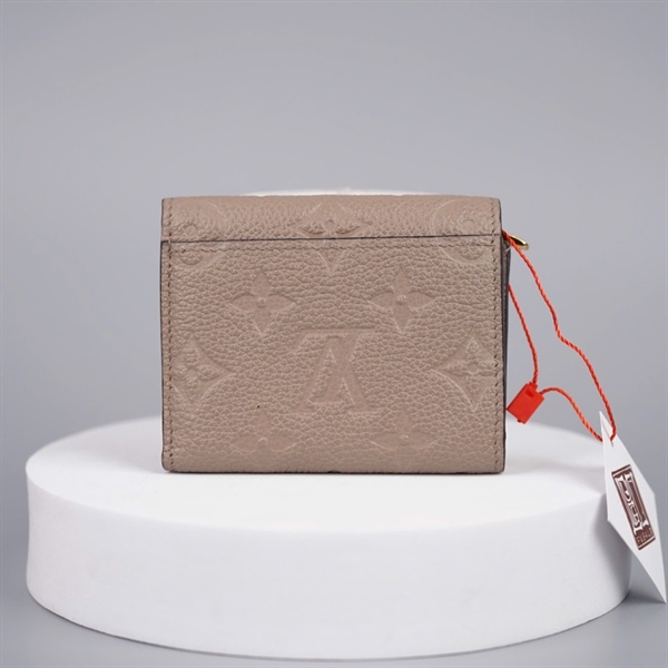 Ví LV hoa nude gập 3 +