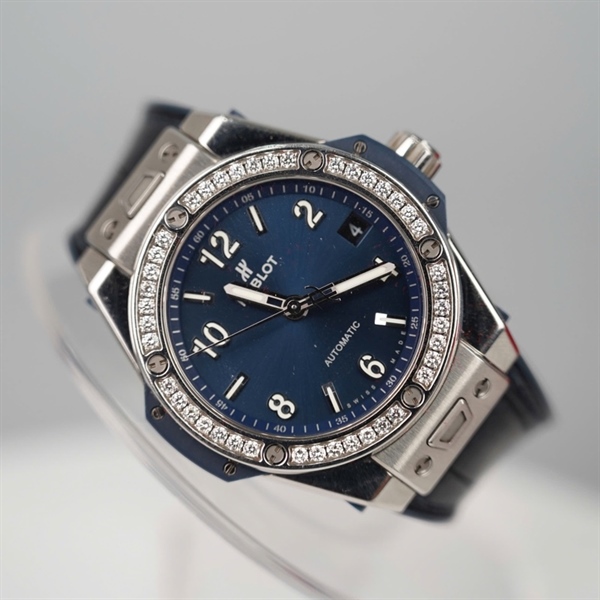 Đồng hồ Hublot mặt tròn xanh đen (1392462) (HC) KG +