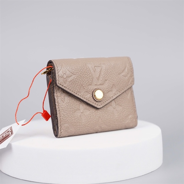 Ví LV hoa nude gập 3 +