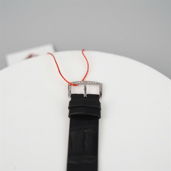 Đồng hồ Franck Muller mặt vuông đính đá dây đen (N5175) (HC) KG +