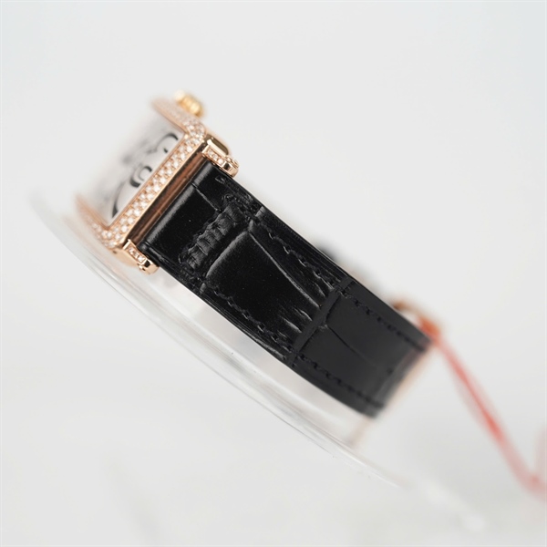 Đồng hồ Franck Muller mặt vuông viền vàng đính đá (N3530) (HC) KG +