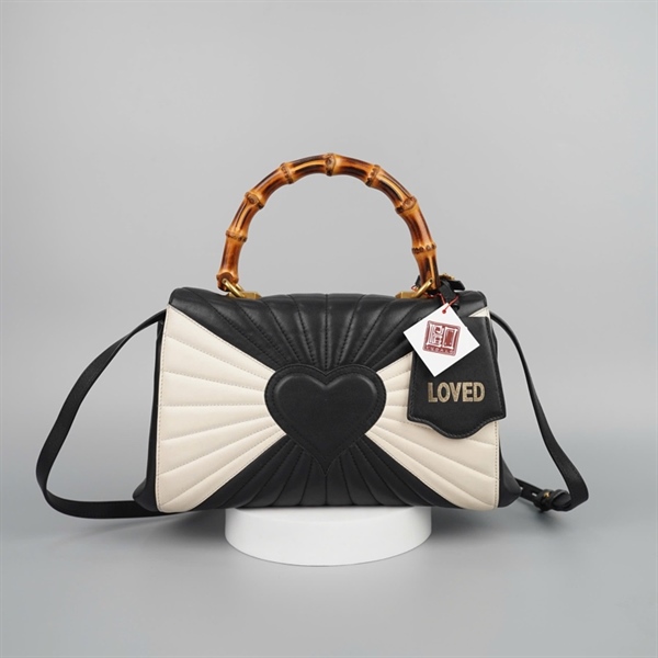 Túi GG con ong trắng đen quai trúc sz30 KG+