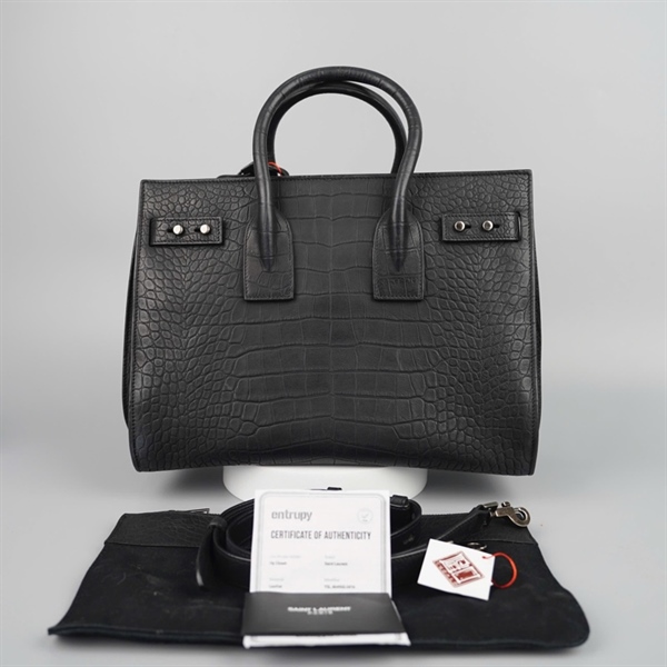 Túi YSL đen da trăn (60.0416) có lót form sz32 KG +