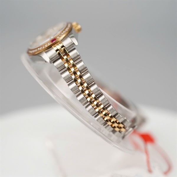 Đồng hồ Rolex mặt tròn trắng đính đá (62523D.18) (HC) KG +