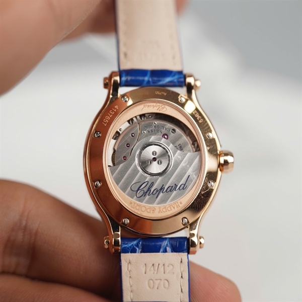 Đồng hồ Chopard mặt tròn dây xanh (4137657) (HC) +