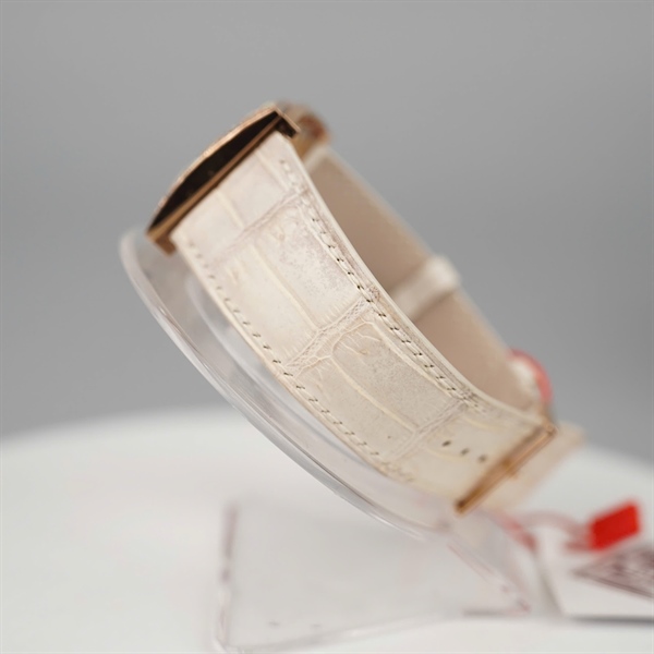 Đồng hồ Leon Hatot mặt vuông dây trắng (N512) (HC) KG +