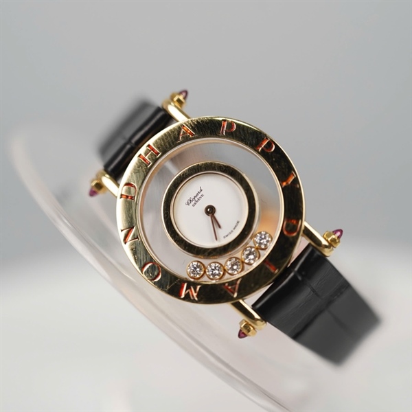 Đồng hồ Chopard mặt tròn quai đen (252650) (HC) +