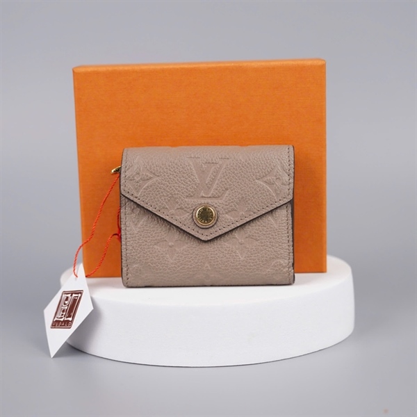 Ví LV hoa nude gập 3 +