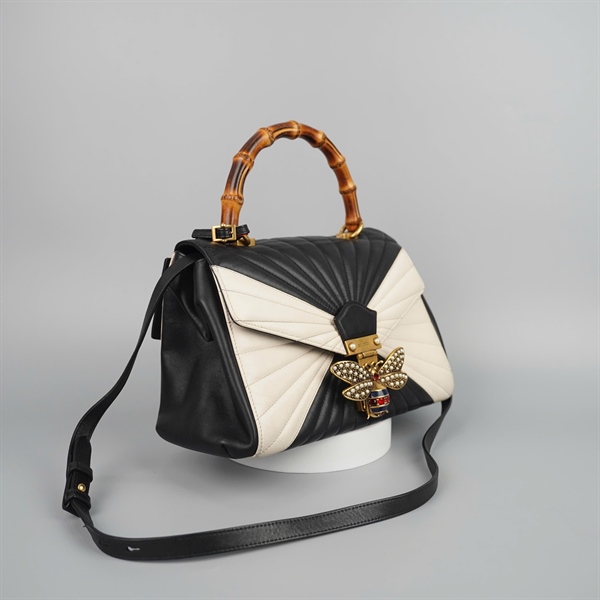 Túi GG con ong trắng đen quai trúc sz30 KG+