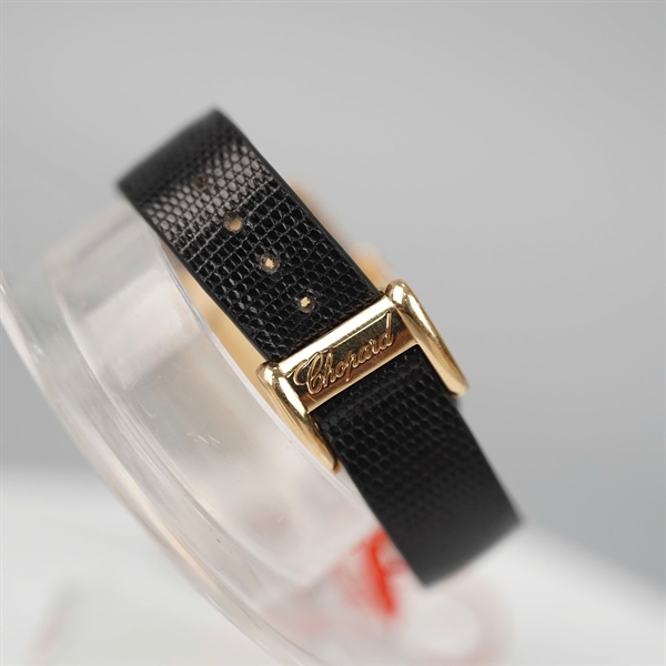 Đồng hồ Chopard mặt vuông quai đen (HC) KG+