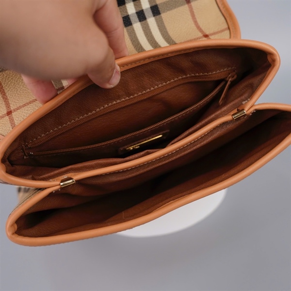 Túi BBR ô vuông vàng sz25 +