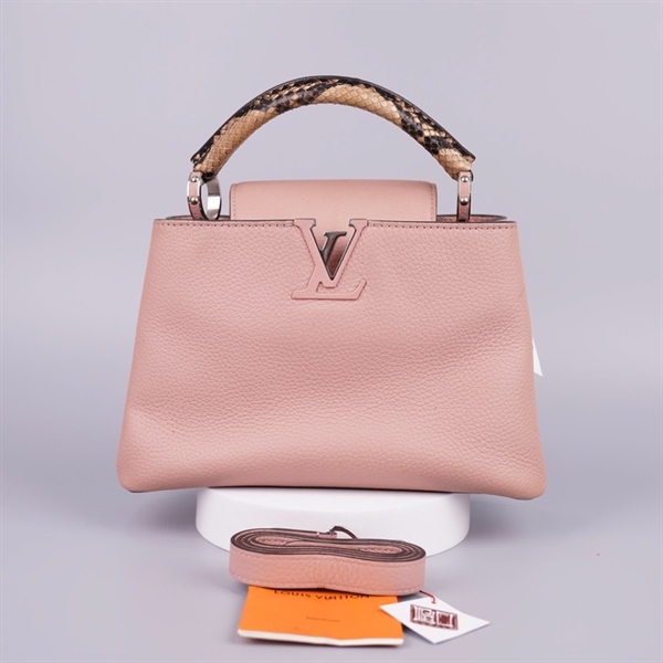 Túi LV capu hồng quai trăn sz26 (NO) KG+