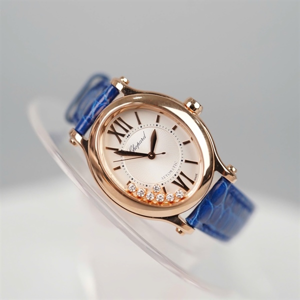 Đồng hồ Chopard mặt tròn dây xanh (4137657) (HC) +