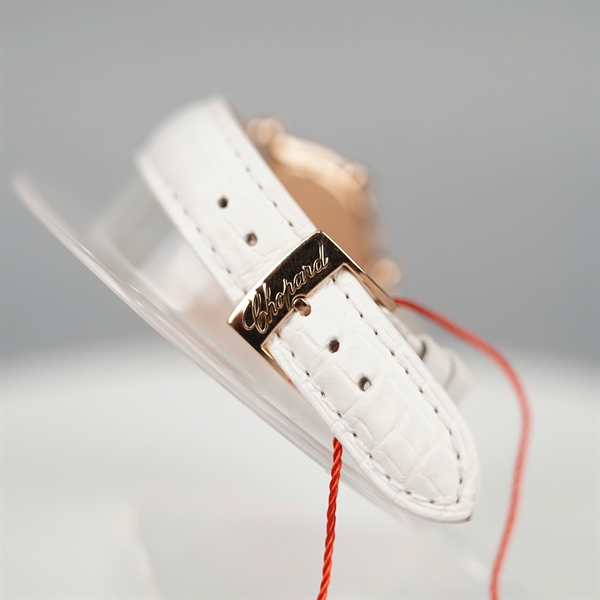 Đồng hồ Chopard mặt tròn dây trắng (1425866) sz28 (HC) +