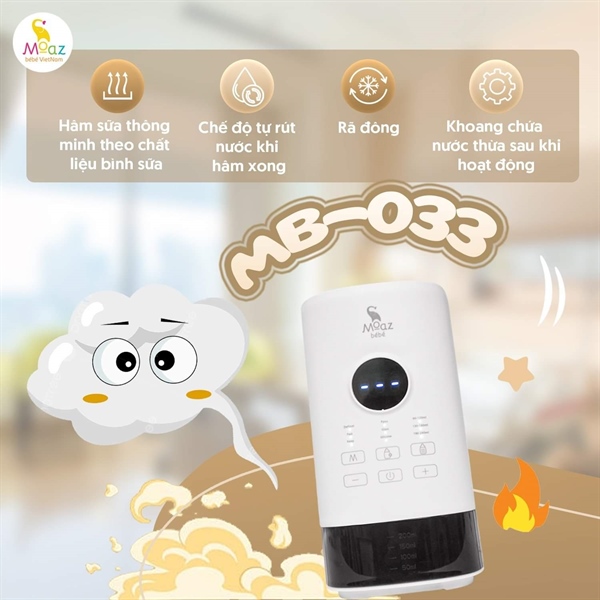 MÁY HÂM SỮA SIÊU TỐC THÔNG MINH MOAZ MB033