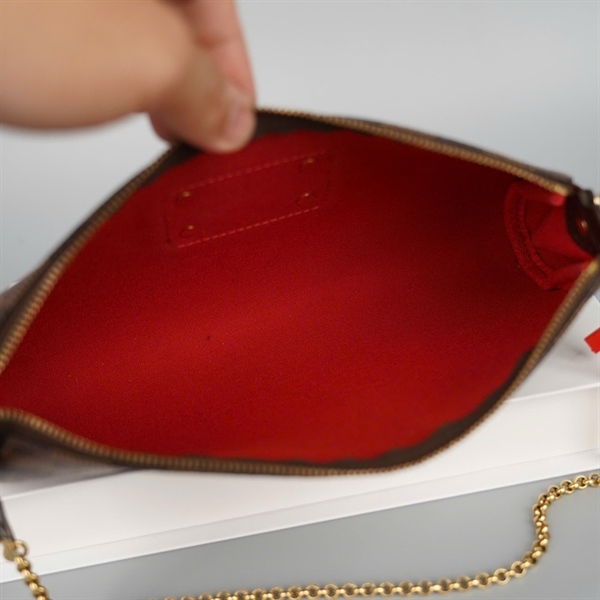 Túi LV kẹp nách ô vuông (DU2110) sz24 KG+