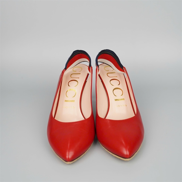 Giày GG đỏ sz38.5 cao 9p KG+