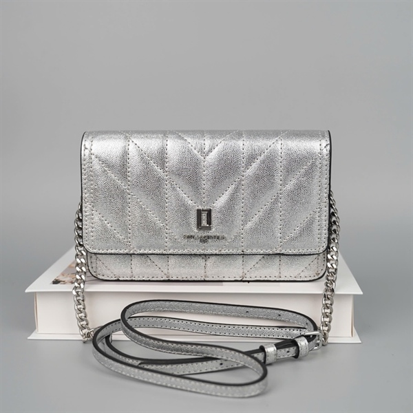 Túi Karl Lagerfeld màu bạc sz19 (PN) +