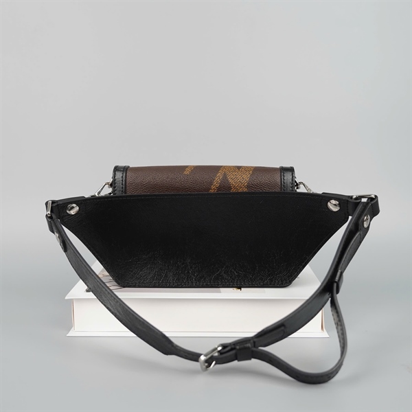 Túi LV Dauphine hoa nâu kèm 2 strap (AA1189) sz19 (HC) +