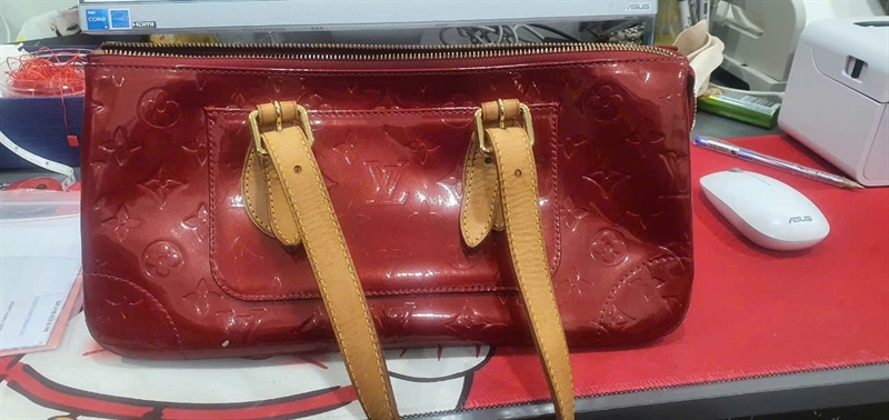 Túi LV hoa đỏ sz32 +