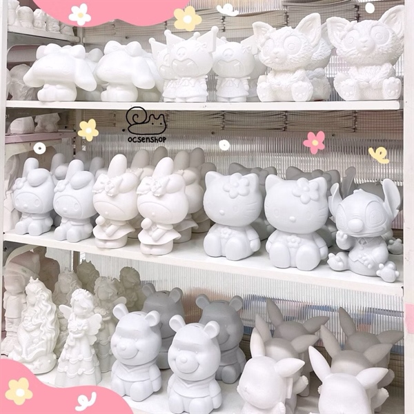 Tượng thạch cao hoạt hình đáng yêu