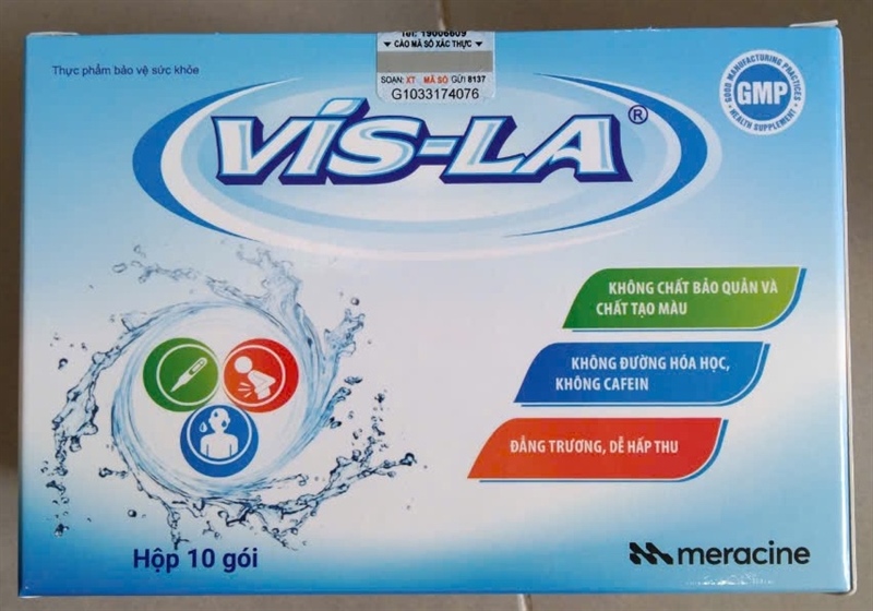 Vis - La (Giúp bổ sung Glucose và chất điện giải) (Hộp 10gói) - Gia Nguyễn