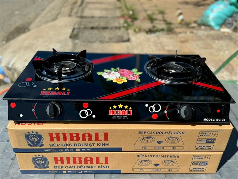 Bếp Gas Mặt Kính (KI-ĐG-SĐ) BG-05A HIBALI