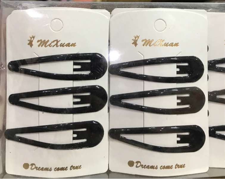 Set 3 kẹp tóc bẻ đen