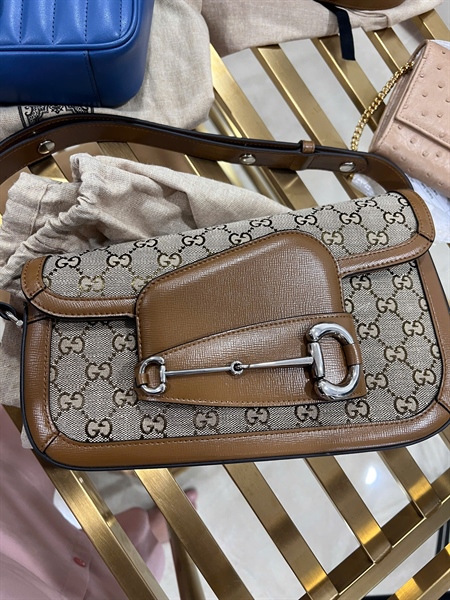 Túi GG 1955 màu xám nâu nghiêng (520981H) sz26 (thuật) +