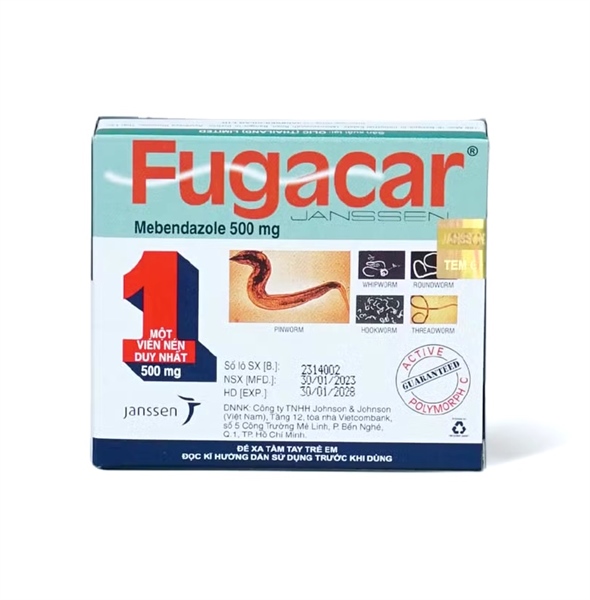 Fugacar 500mg original janssen (hộp 1v )